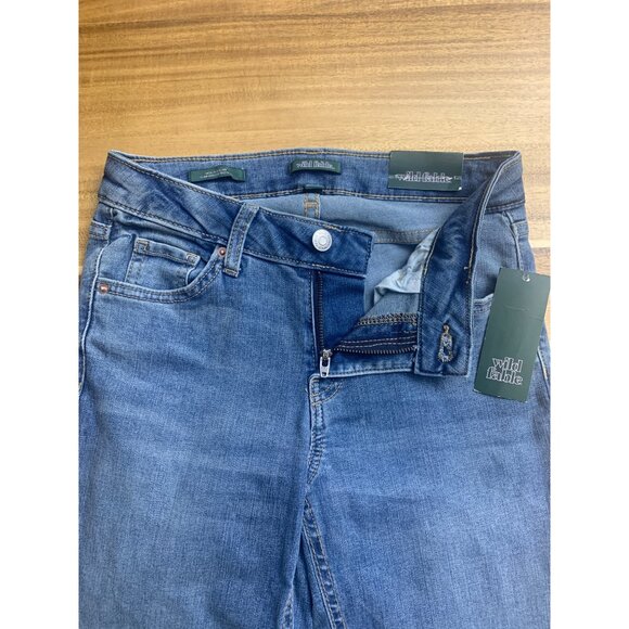 Wild Fables Womens High Rise Casual Blue Flared Denim Jeans Size 0/XS - Picture 14 of 14